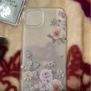 Amazon Floral Clear Phone Case with Screen Protector